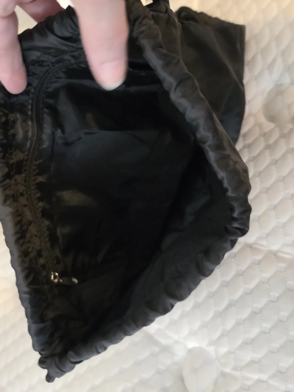 Nike Black and Gray Phantom Drawstring Bag